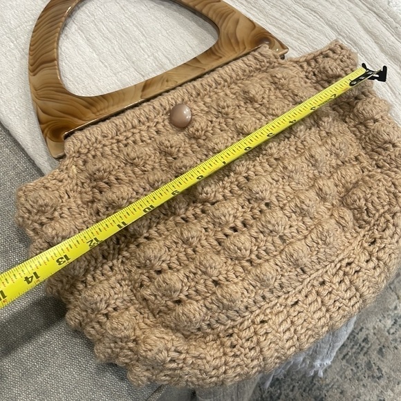 Vintage style knit purse - Picture 5 of 6